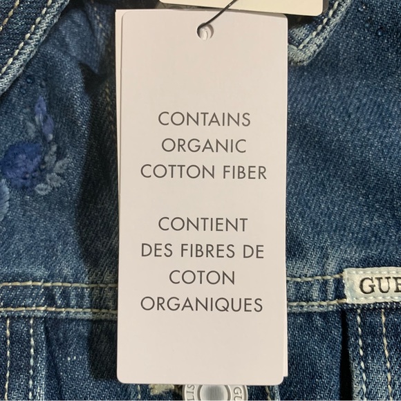 Guess “Doria” Light Wash Denim Jacket-Size XL NWT - Picture 10 of 12